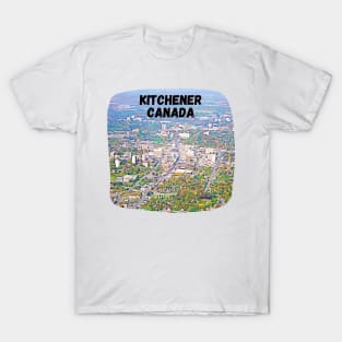 Kitchener Canada Skyline Painting T-Shirt